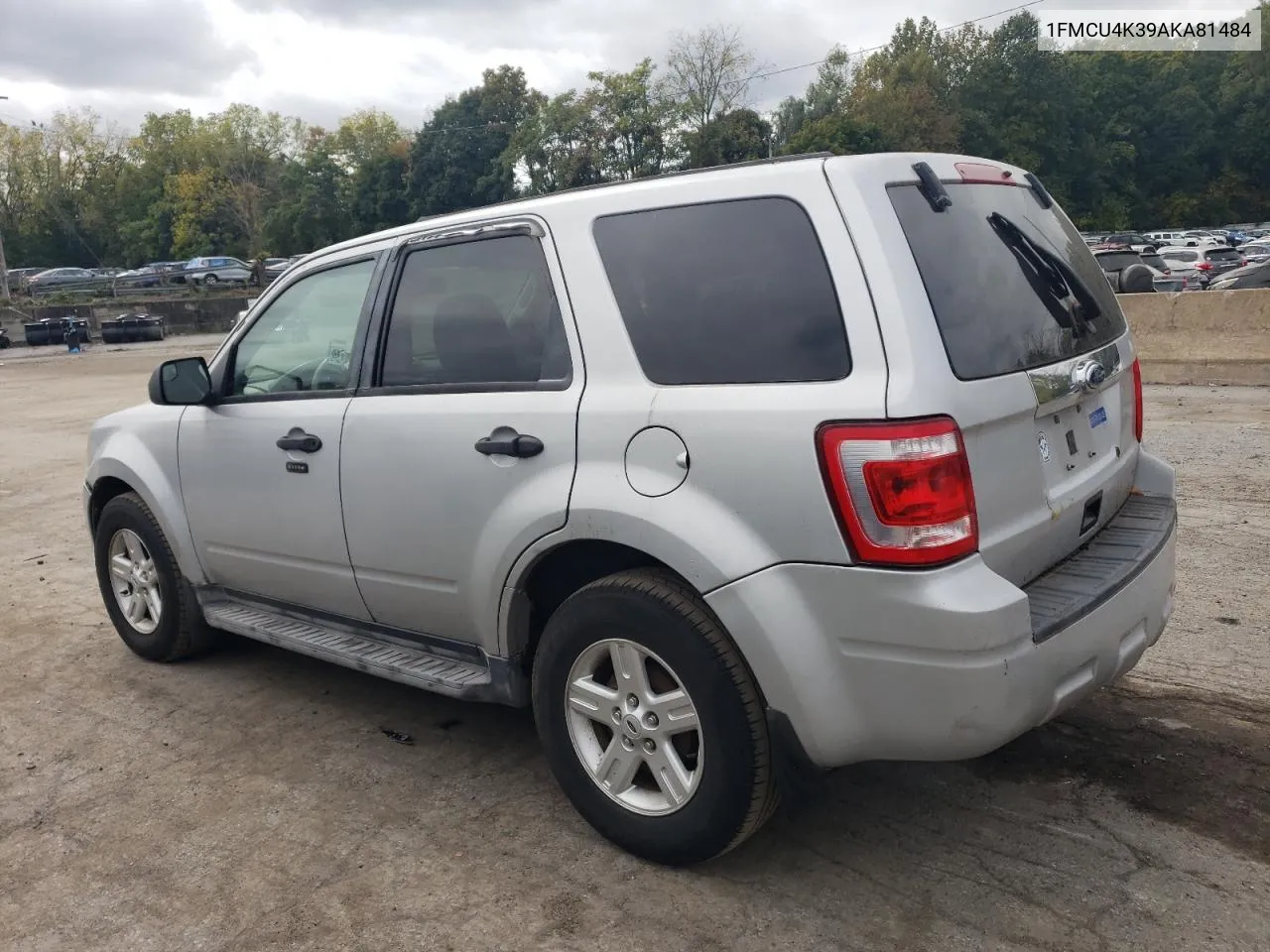 2010 Ford Escape Hybrid VIN: 1FMCU4K39AKA81484 Lot: 74151144