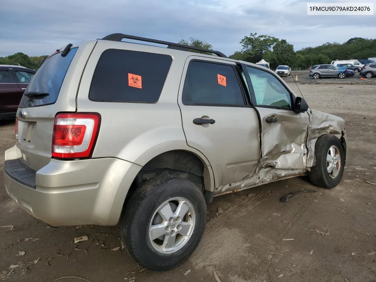 2010 Ford Escape Xlt VIN: 1FMCU9D79AKD24076 Lot: 74232674