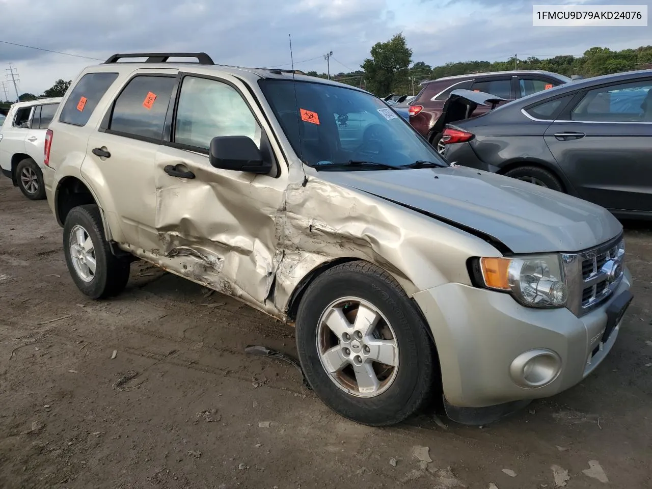 2010 Ford Escape Xlt VIN: 1FMCU9D79AKD24076 Lot: 74232674