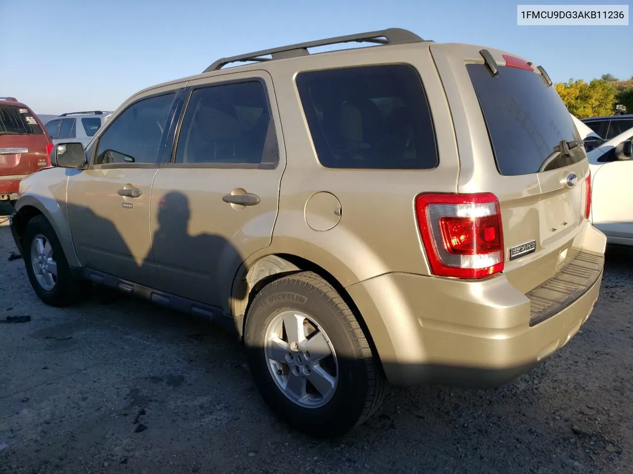 2010 Ford Escape Xlt VIN: 1FMCU9DG3AKB11236 Lot: 74599234