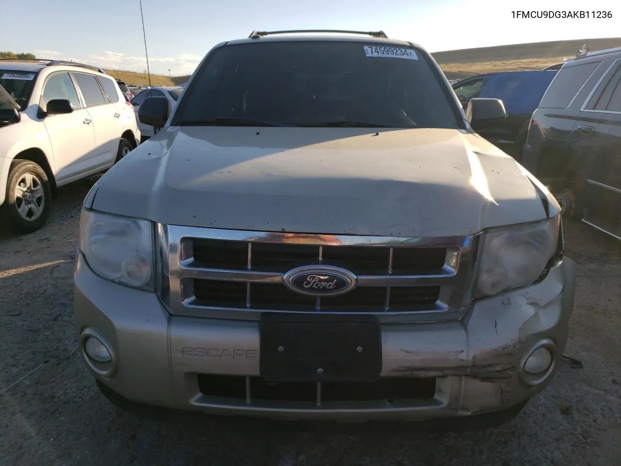 2010 Ford Escape Xlt VIN: 1FMCU9DG3AKB11236 Lot: 74599234