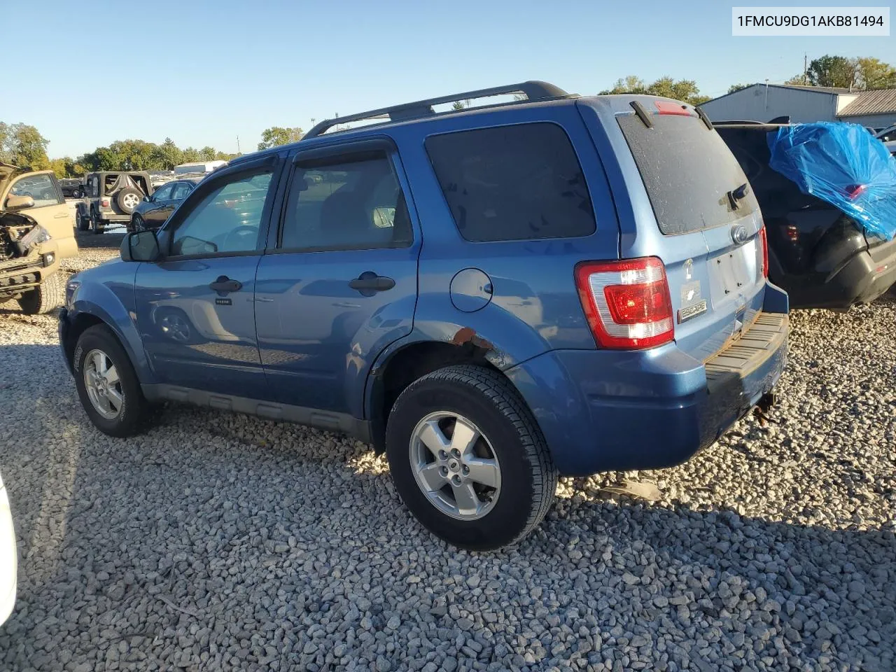 2010 Ford Escape Xlt VIN: 1FMCU9DG1AKB81494 Lot: 74803294