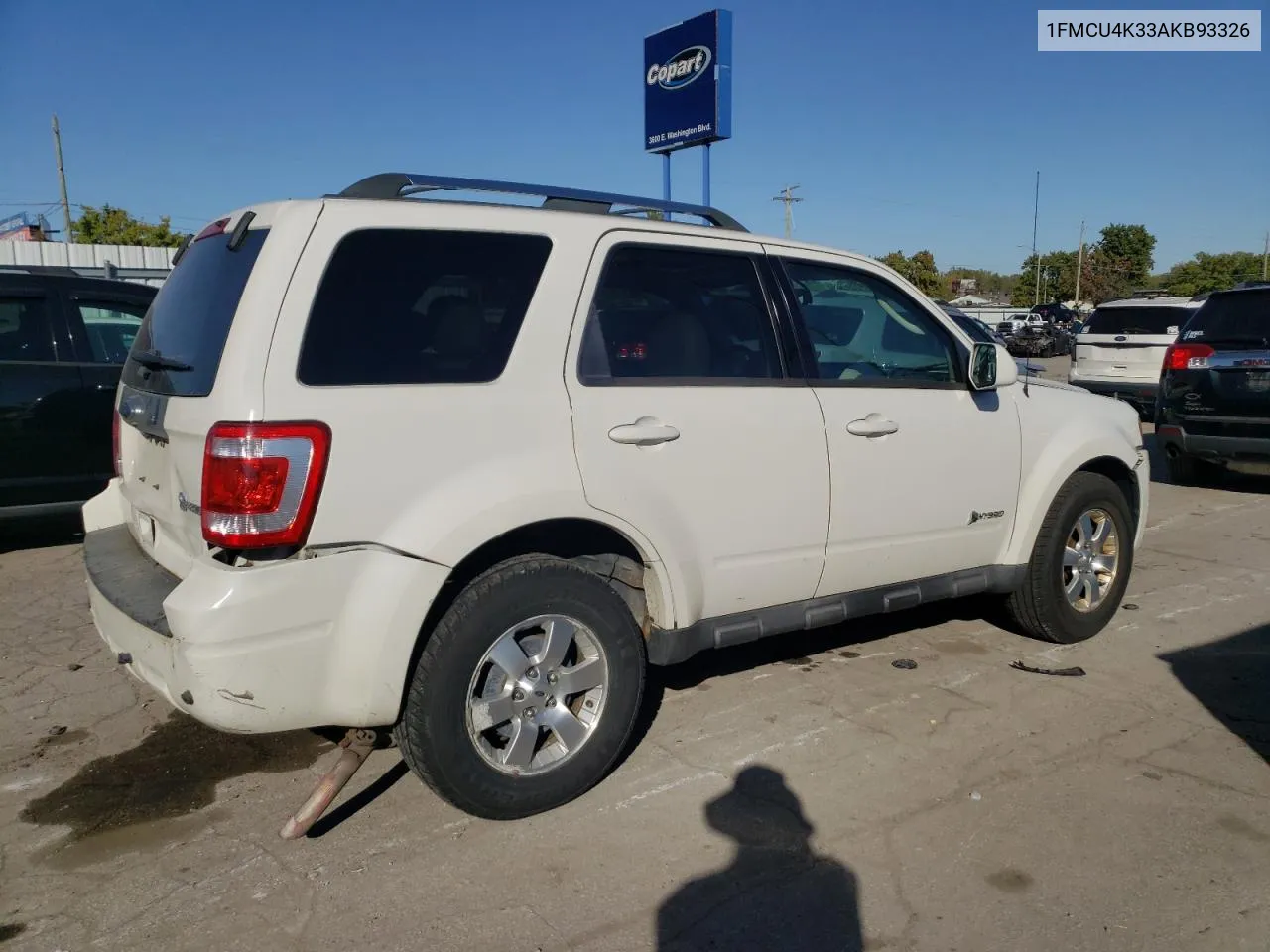 2010 Ford Escape Hybrid VIN: 1FMCU4K33AKB93326 Lot: 74891654