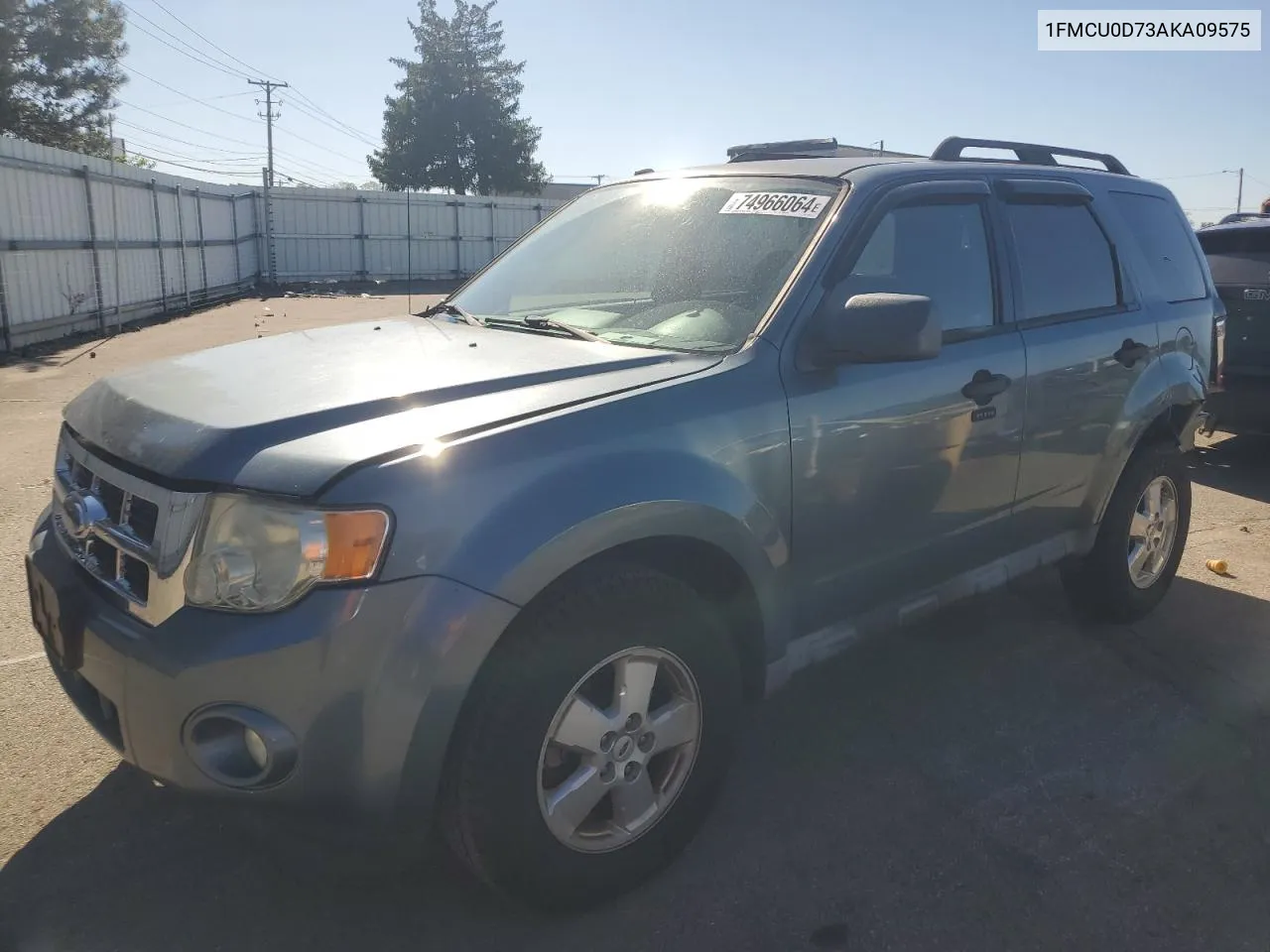 2010 Ford Escape Xlt VIN: 1FMCU0D73AKA09575 Lot: 74966064