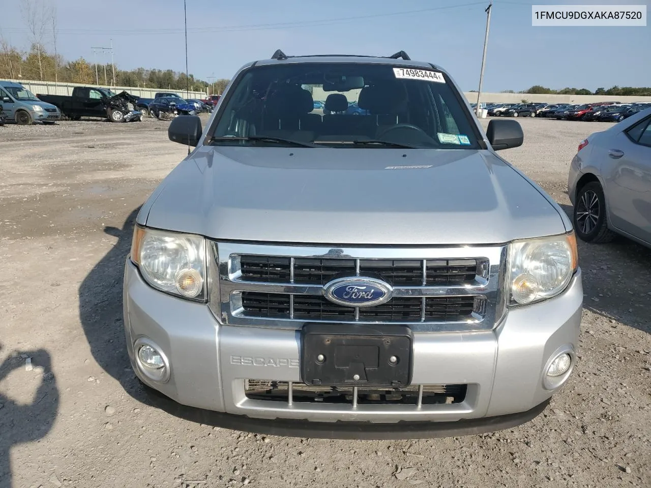 2010 Ford Escape Xlt VIN: 1FMCU9DGXAKA87520 Lot: 74983444