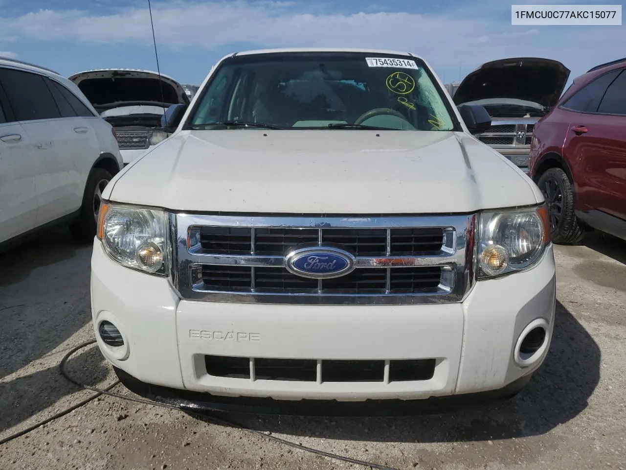 2010 Ford Escape Xls VIN: 1FMCU0C77AKC15077 Lot: 75435314