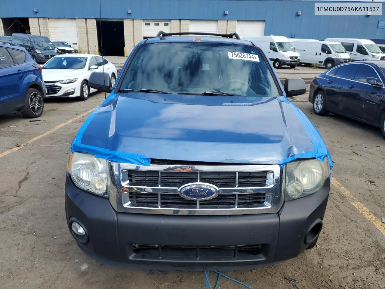 2010 Ford Escape Xlt VIN: 1FMCU0D75AKA11537 Lot: 75626744