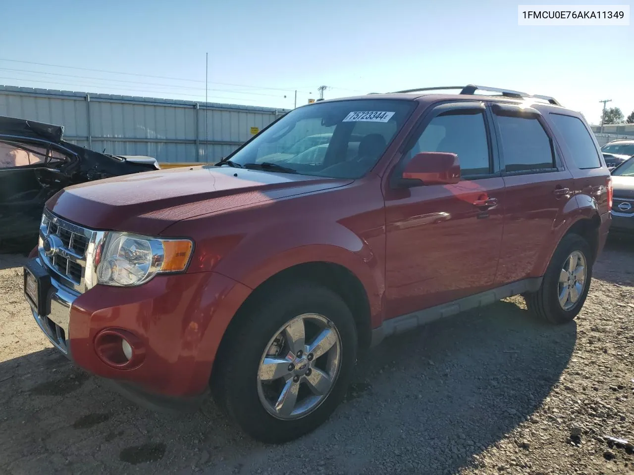 2010 Ford Escape Limited VIN: 1FMCU0E76AKA11349 Lot: 75723344