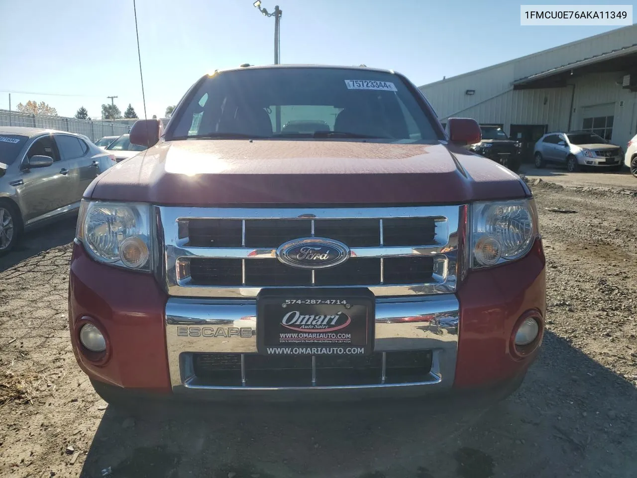 2010 Ford Escape Limited VIN: 1FMCU0E76AKA11349 Lot: 75723344