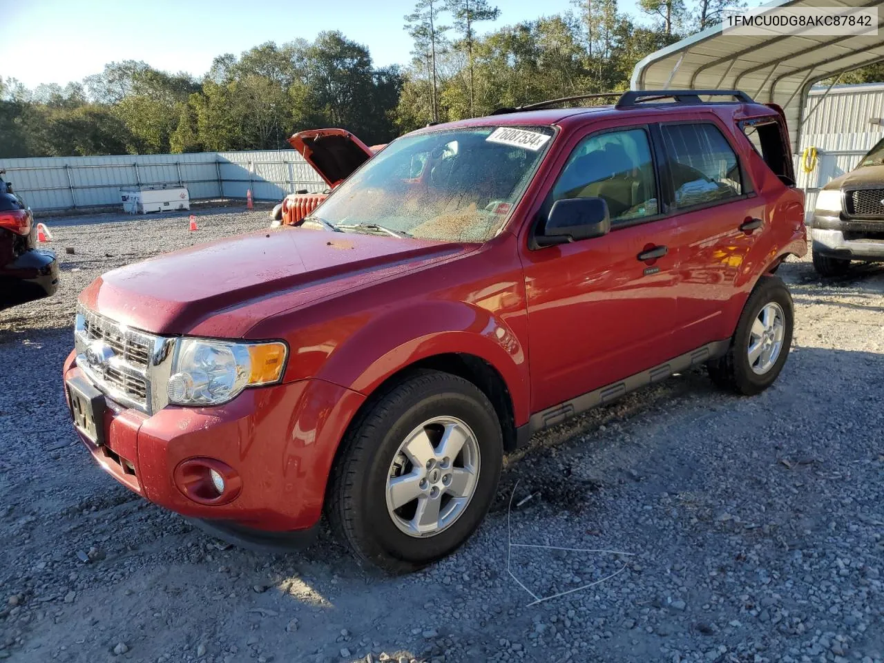 2010 Ford Escape Xlt VIN: 1FMCU0DG8AKC87842 Lot: 76087534