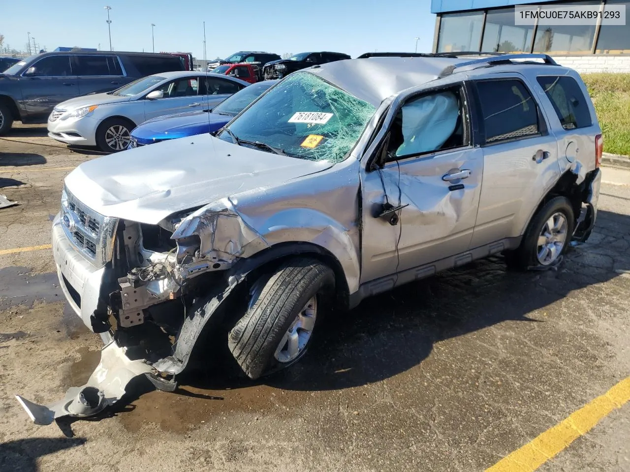 2010 Ford Escape Limited VIN: 1FMCU0E75AKB91293 Lot: 76181084