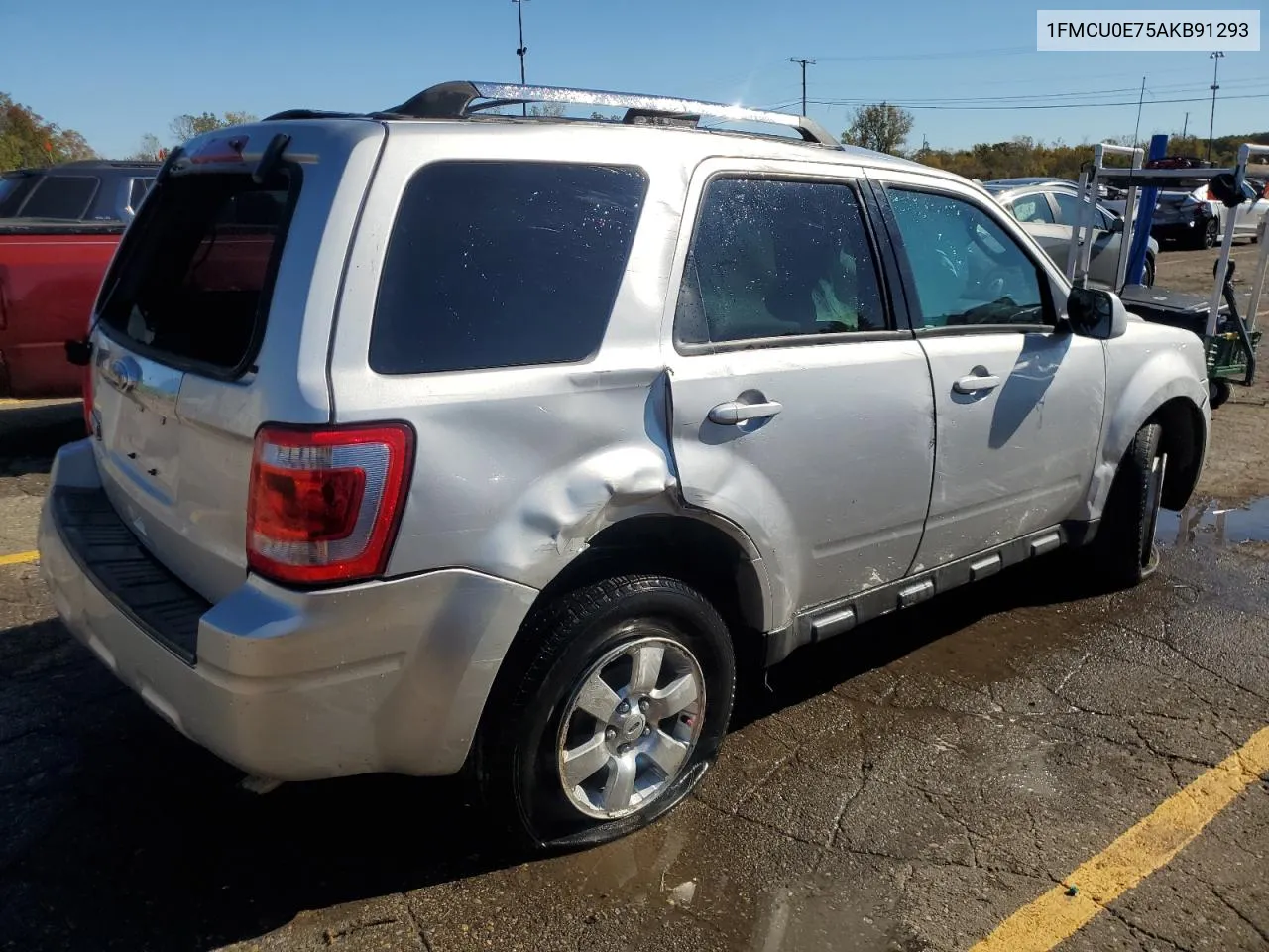 2010 Ford Escape Limited VIN: 1FMCU0E75AKB91293 Lot: 76181084