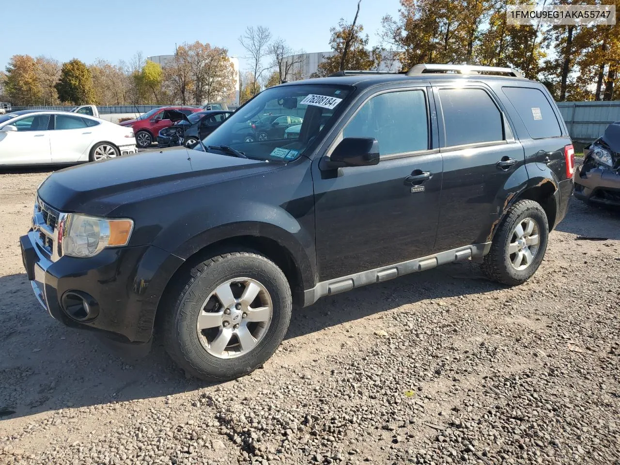 2010 Ford Escape Limited VIN: 1FMCU9EG1AKA55747 Lot: 76208184