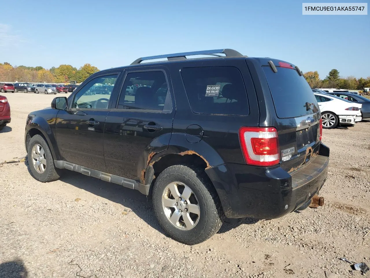 2010 Ford Escape Limited VIN: 1FMCU9EG1AKA55747 Lot: 76208184