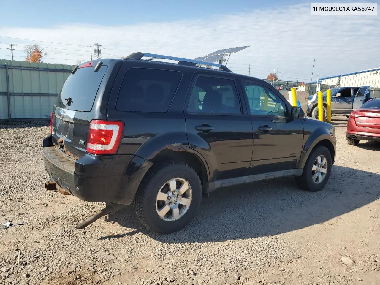 2010 Ford Escape Limited VIN: 1FMCU9EG1AKA55747 Lot: 76208184