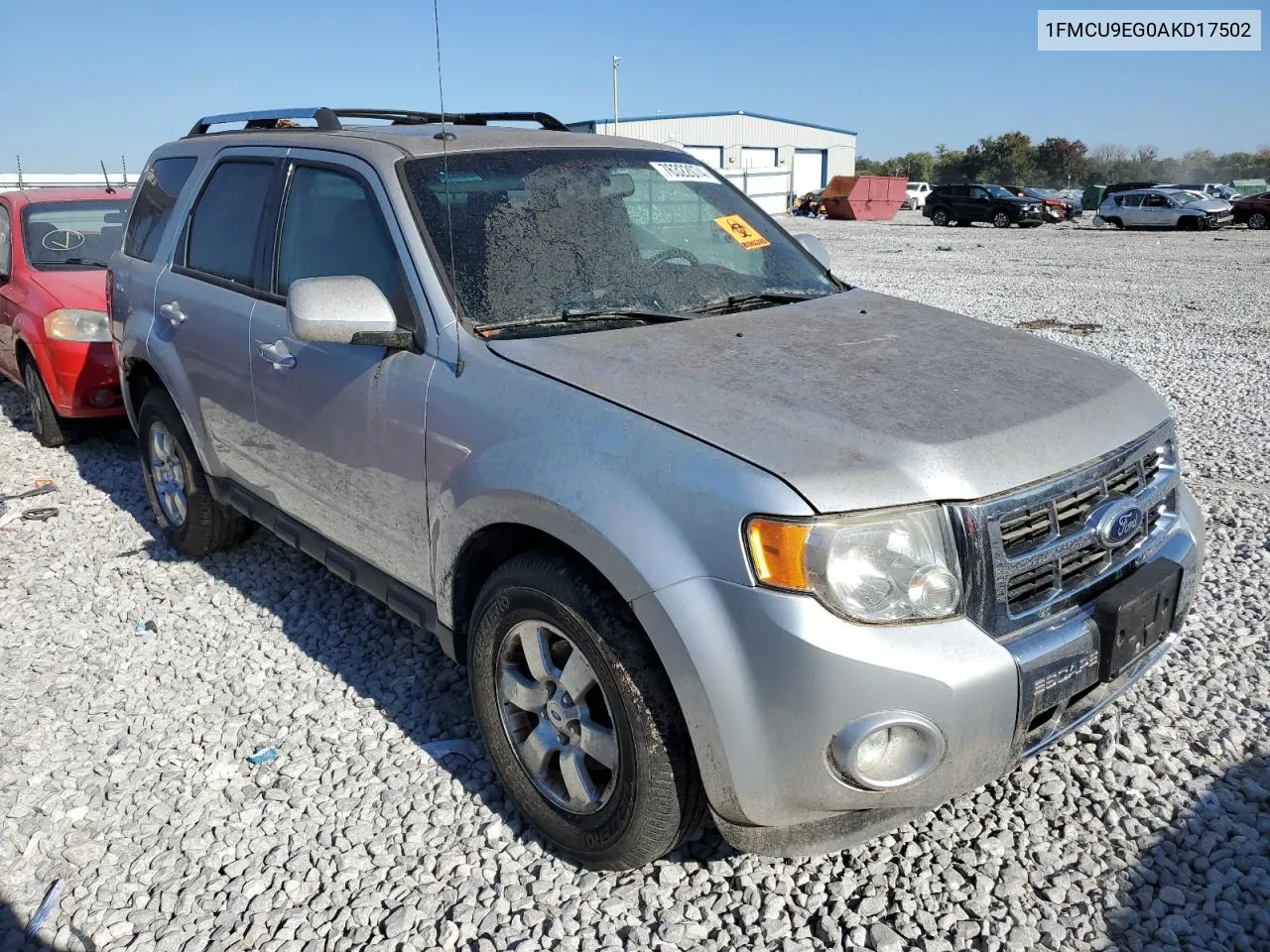 2010 Ford Escape Limited VIN: 1FMCU9EG0AKD17502 Lot: 76322074