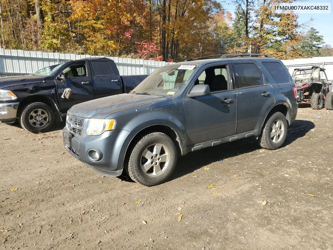 2010 Ford Escape Xlt VIN: 1FMCU0D7XAKC48332 Lot: 76332074