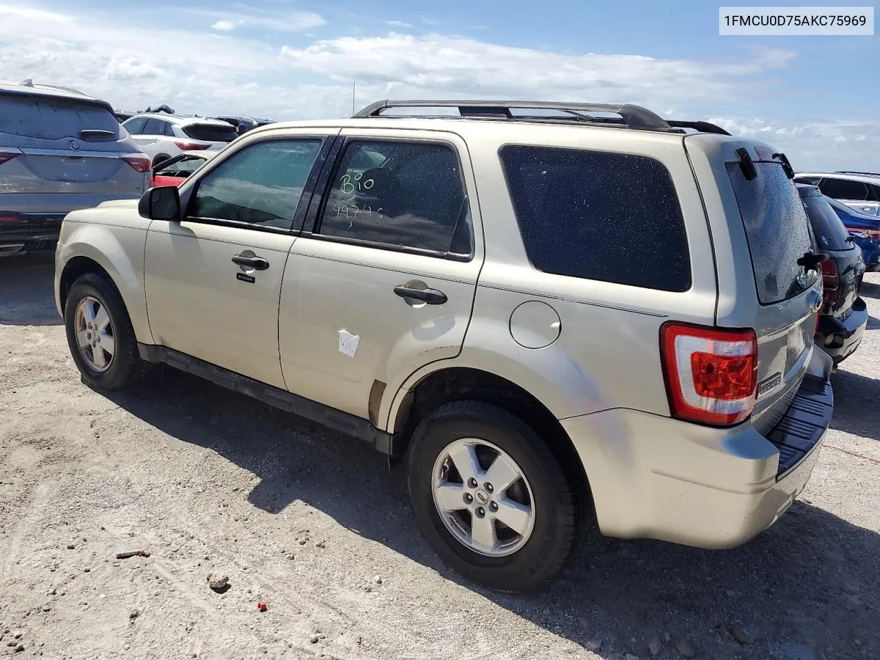 2010 Ford Escape Xlt VIN: 1FMCU0D75AKC75969 Lot: 76526164