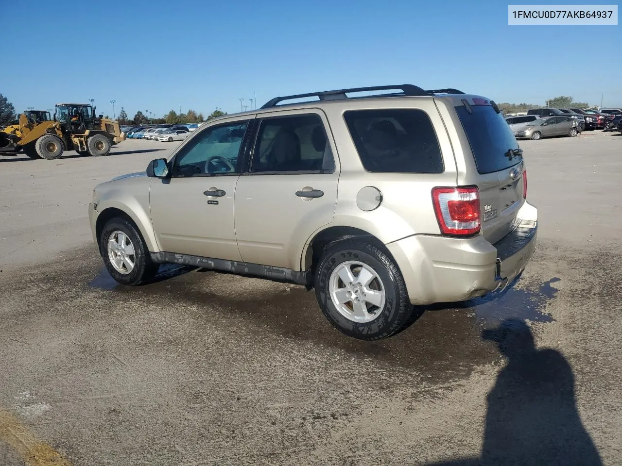 2010 Ford Escape Xlt VIN: 1FMCU0D77AKB64937 Lot: 76536794