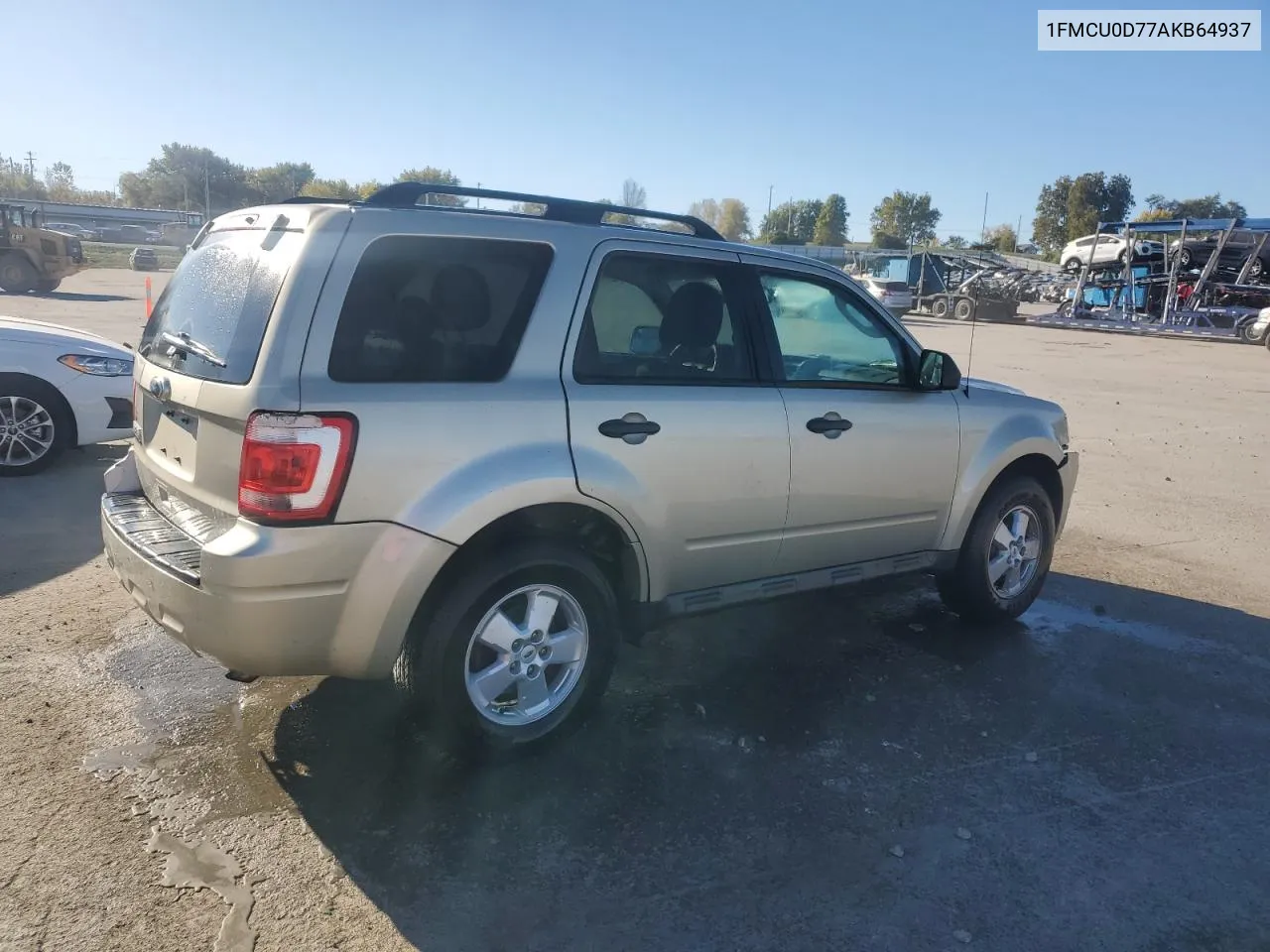 2010 Ford Escape Xlt VIN: 1FMCU0D77AKB64937 Lot: 76536794