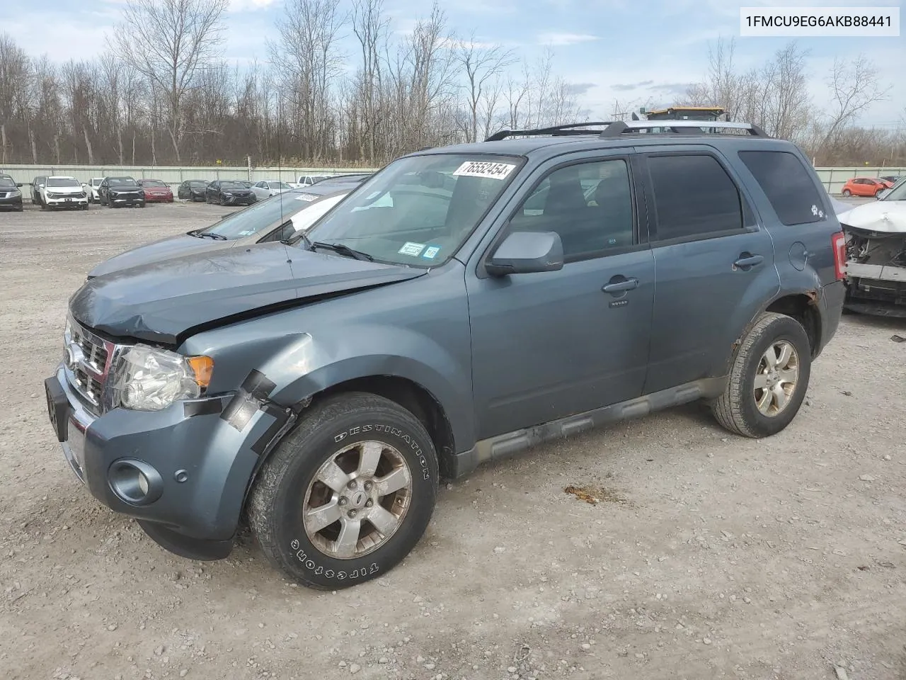 2010 Ford Escape Limited VIN: 1FMCU9EG6AKB88441 Lot: 76552454