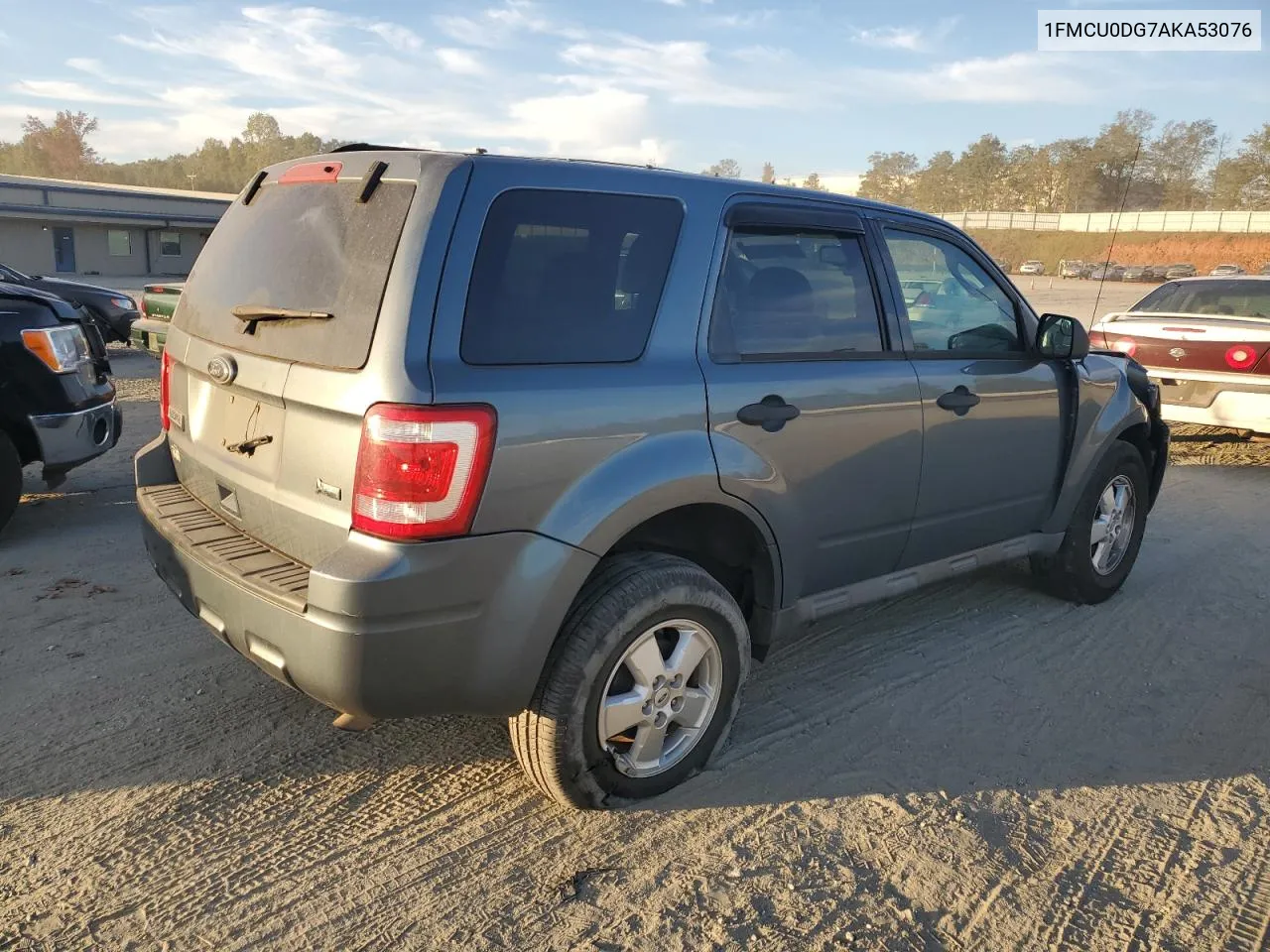 2010 Ford Escape Xlt VIN: 1FMCU0DG7AKA53076 Lot: 76592274