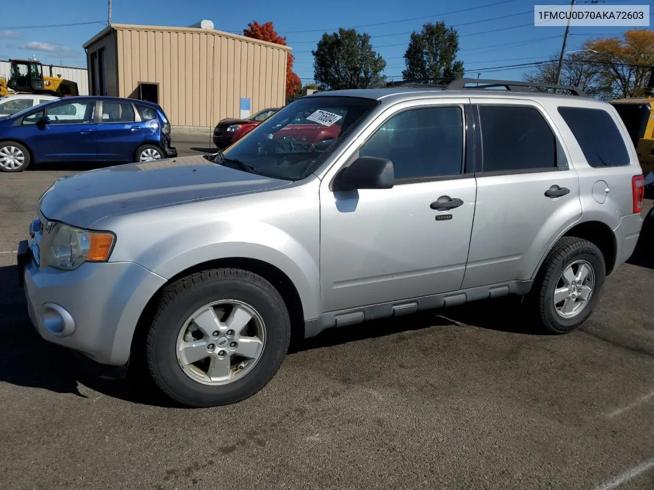 2010 Ford Escape Xlt VIN: 1FMCU0D70AKA72603 Lot: 77165004