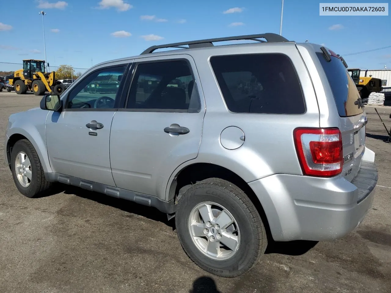 2010 Ford Escape Xlt VIN: 1FMCU0D70AKA72603 Lot: 77165004