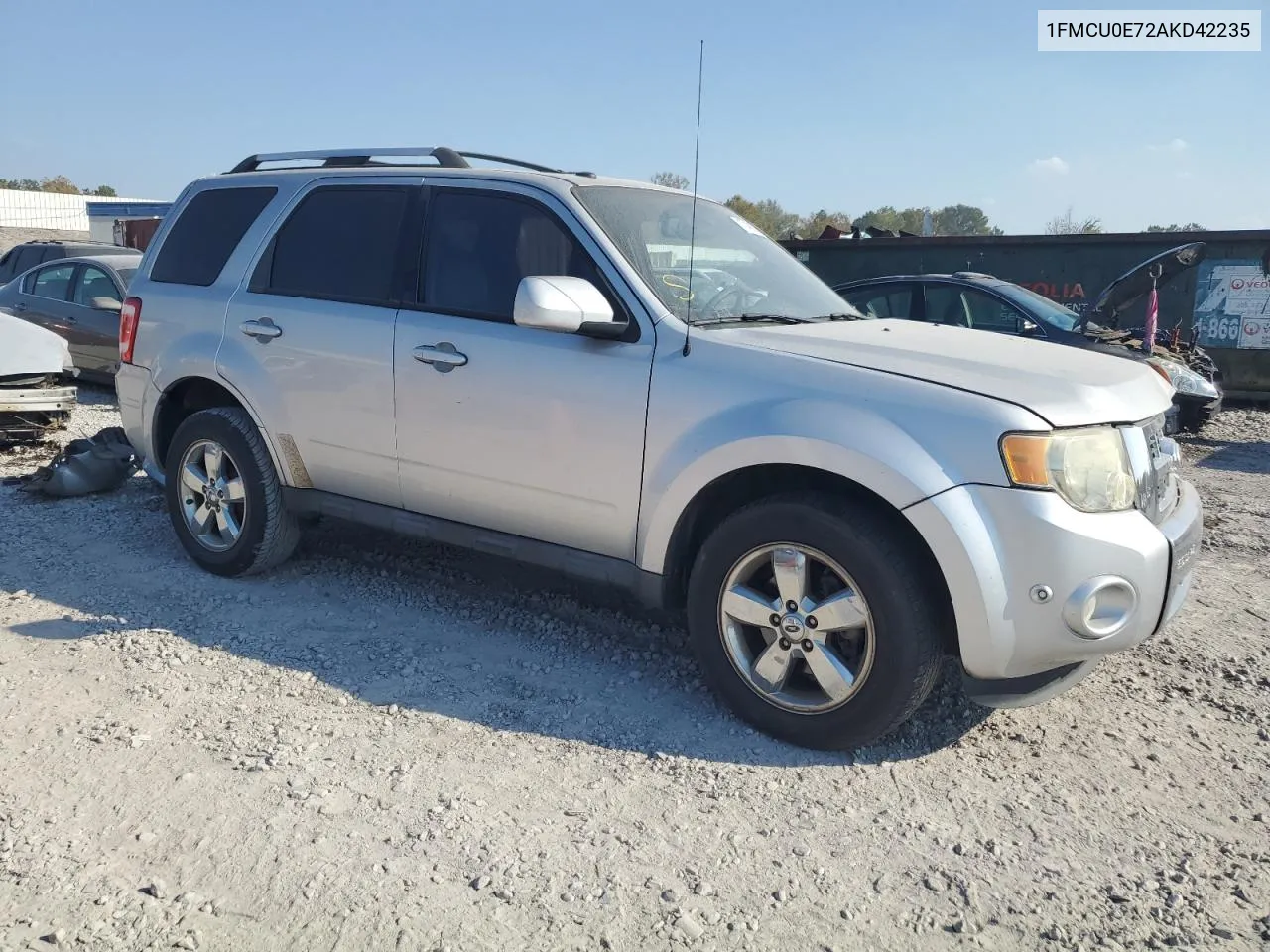 2010 Ford Escape Limited VIN: 1FMCU0E72AKD42235 Lot: 77406764