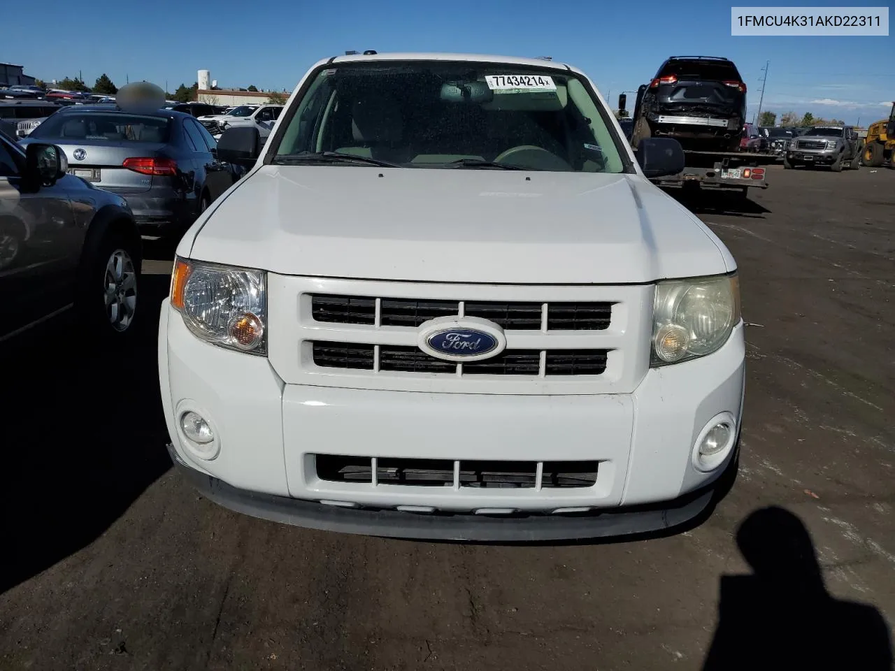 2010 Ford Escape Hybrid VIN: 1FMCU4K31AKD22311 Lot: 77434214