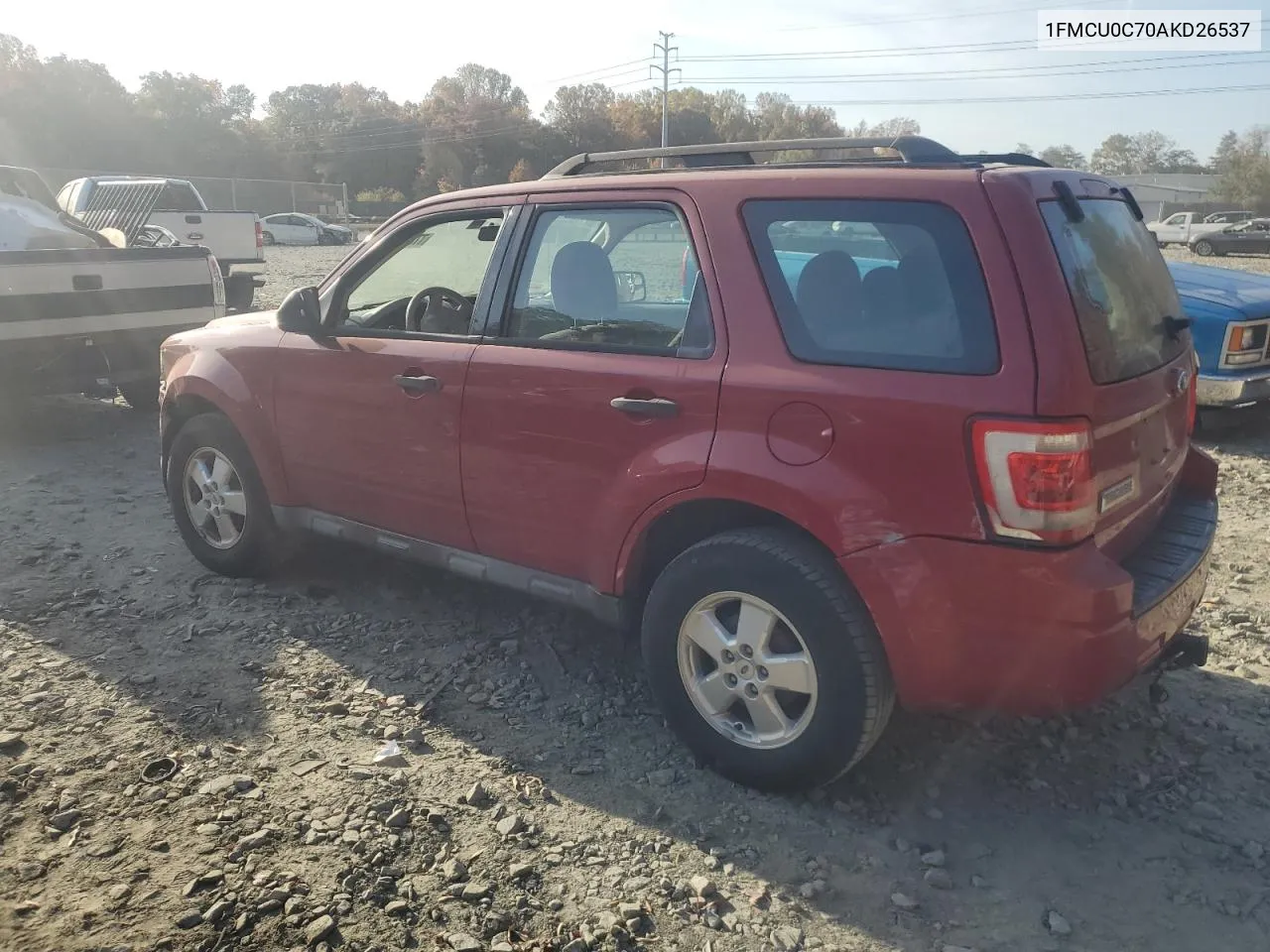 2010 Ford Escape Xls VIN: 1FMCU0C70AKD26537 Lot: 77811134