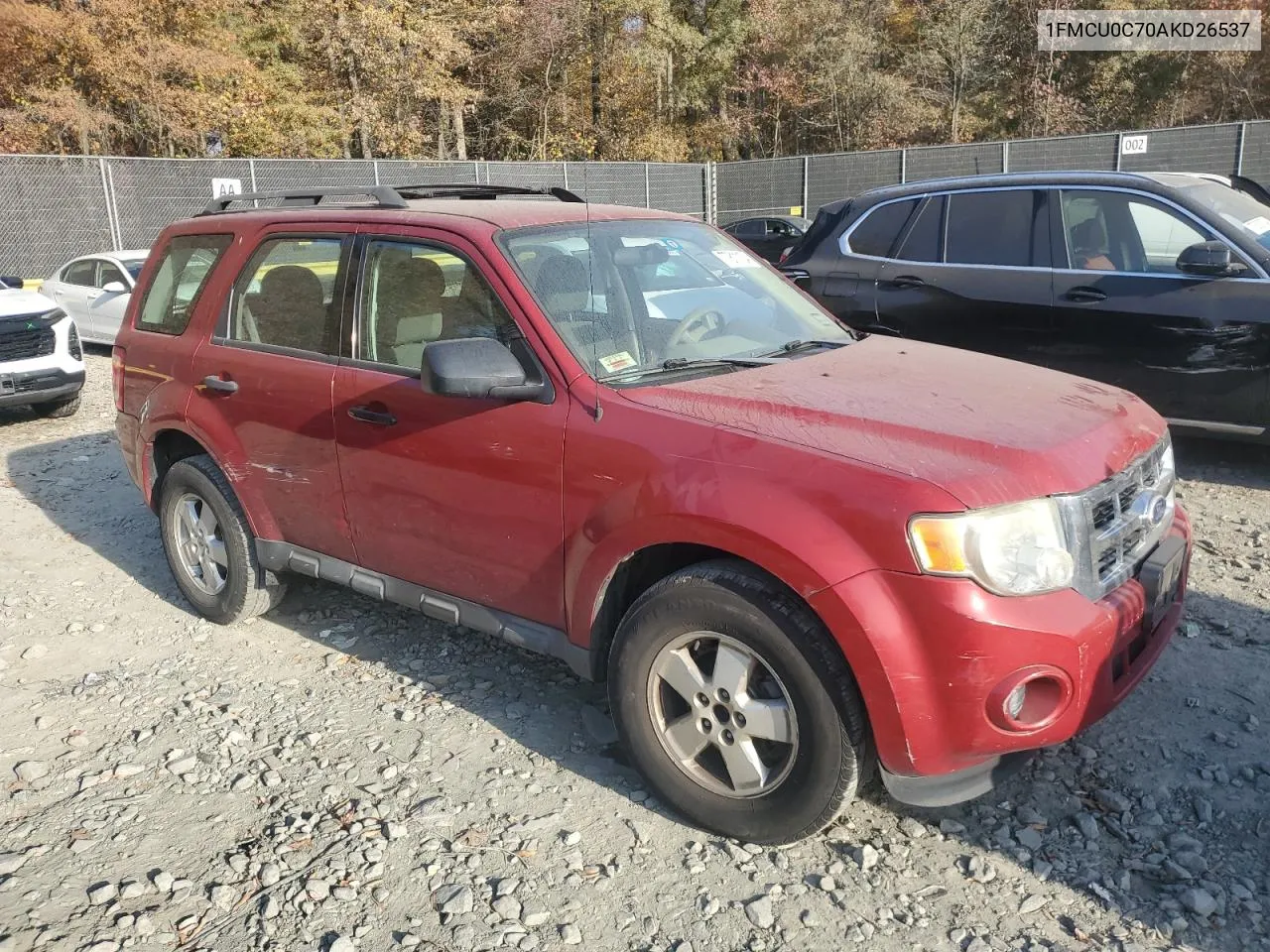 2010 Ford Escape Xls VIN: 1FMCU0C70AKD26537 Lot: 77811134