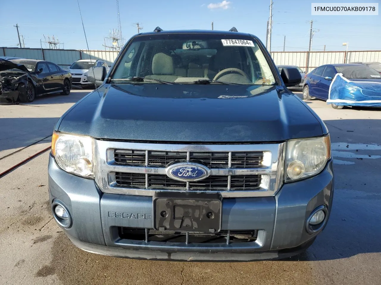 2010 Ford Escape Xlt VIN: 1FMCU0D70AKB09178 Lot: 77847064