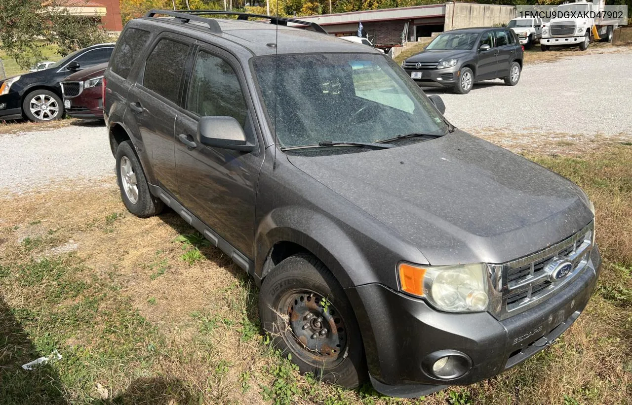 2010 Ford Escape Xlt VIN: 1FMCU9DGXAKD47902 Lot: 77855744