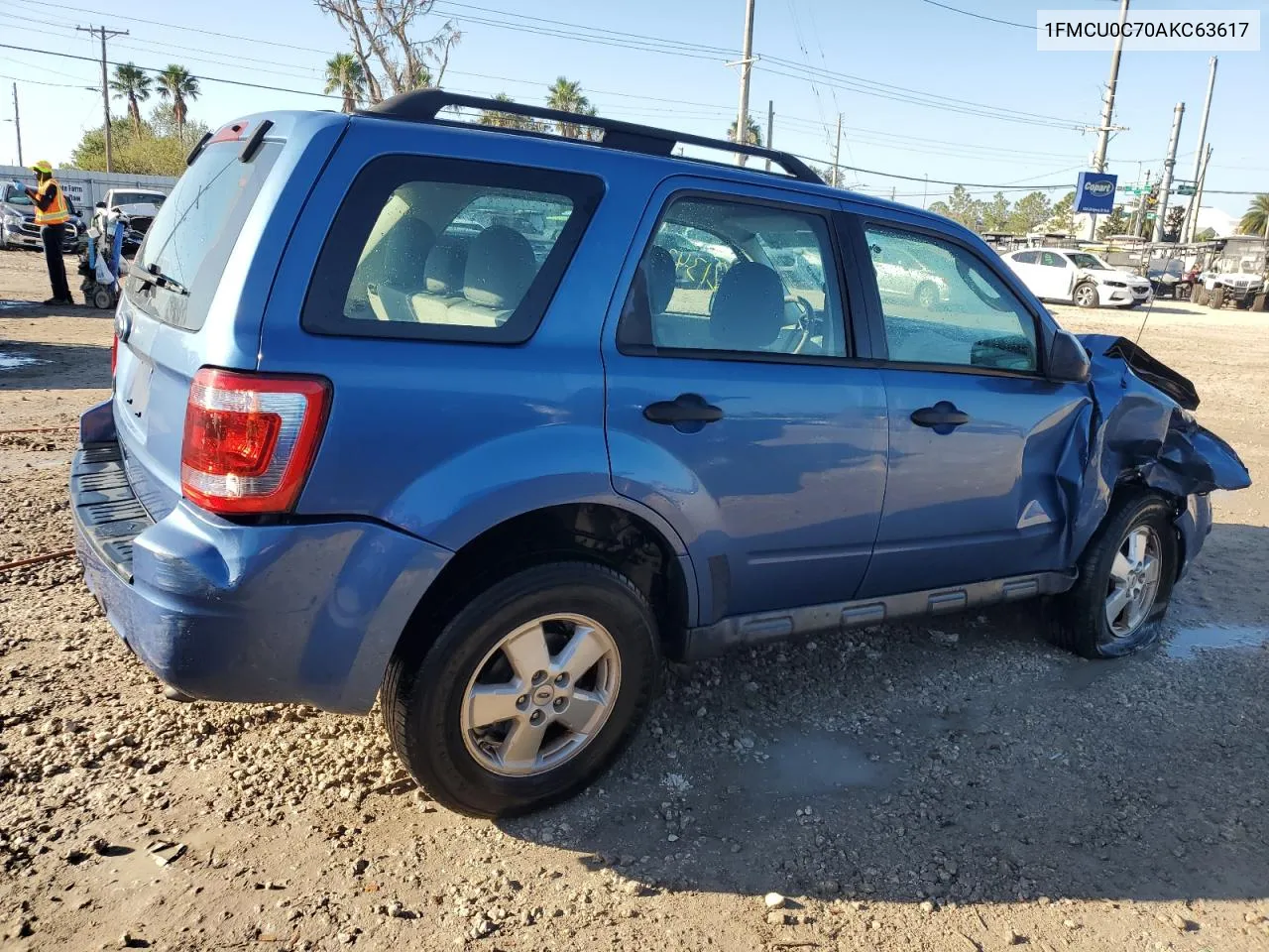 2010 Ford Escape Xls VIN: 1FMCU0C70AKC63617 Lot: 77876284