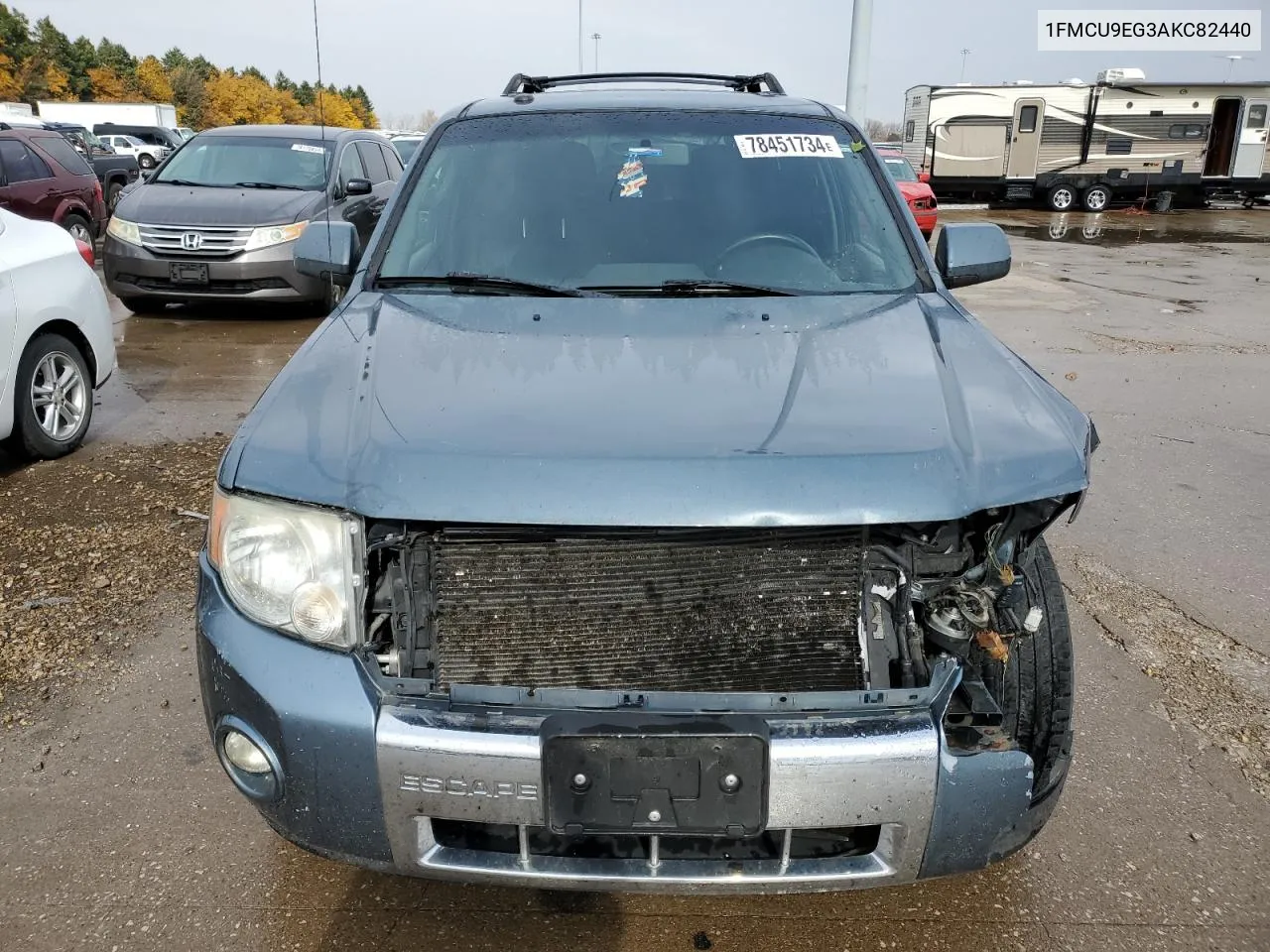 2010 Ford Escape Limited VIN: 1FMCU9EG3AKC82440 Lot: 78451734