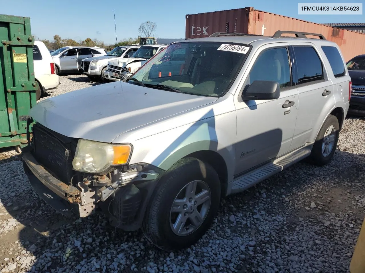 2010 Ford Escape Hybrid VIN: 1FMCU4K31AKB54623 Lot: 79755484