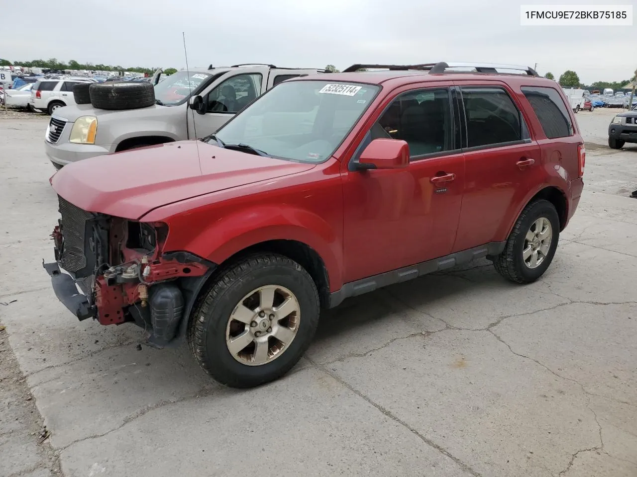 2011 Ford Escape Limited VIN: 1FMCU9E72BKB75185 Lot: 52325114