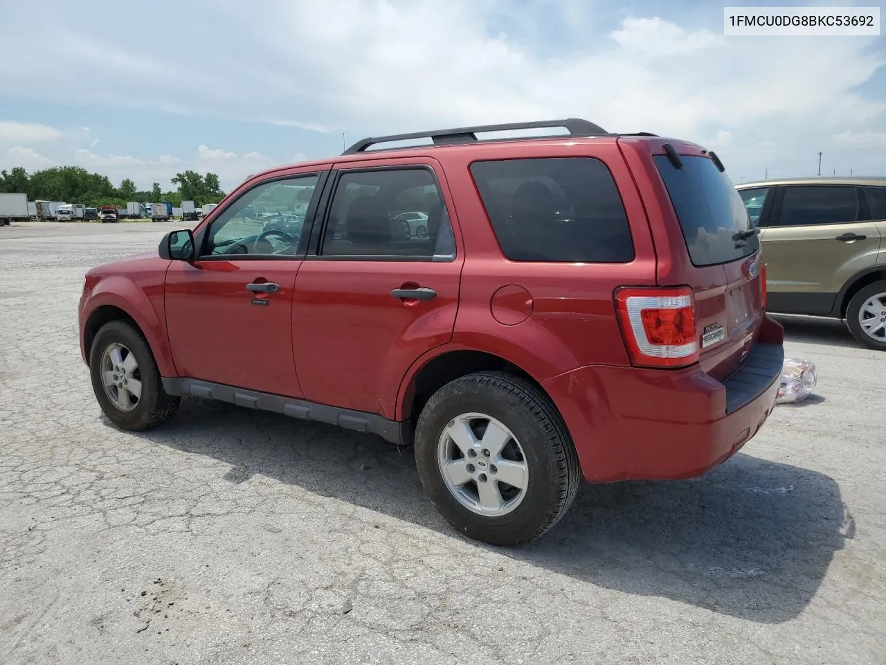 2011 Ford Escape Xlt VIN: 1FMCU0DG8BKC53692 Lot: 55833664