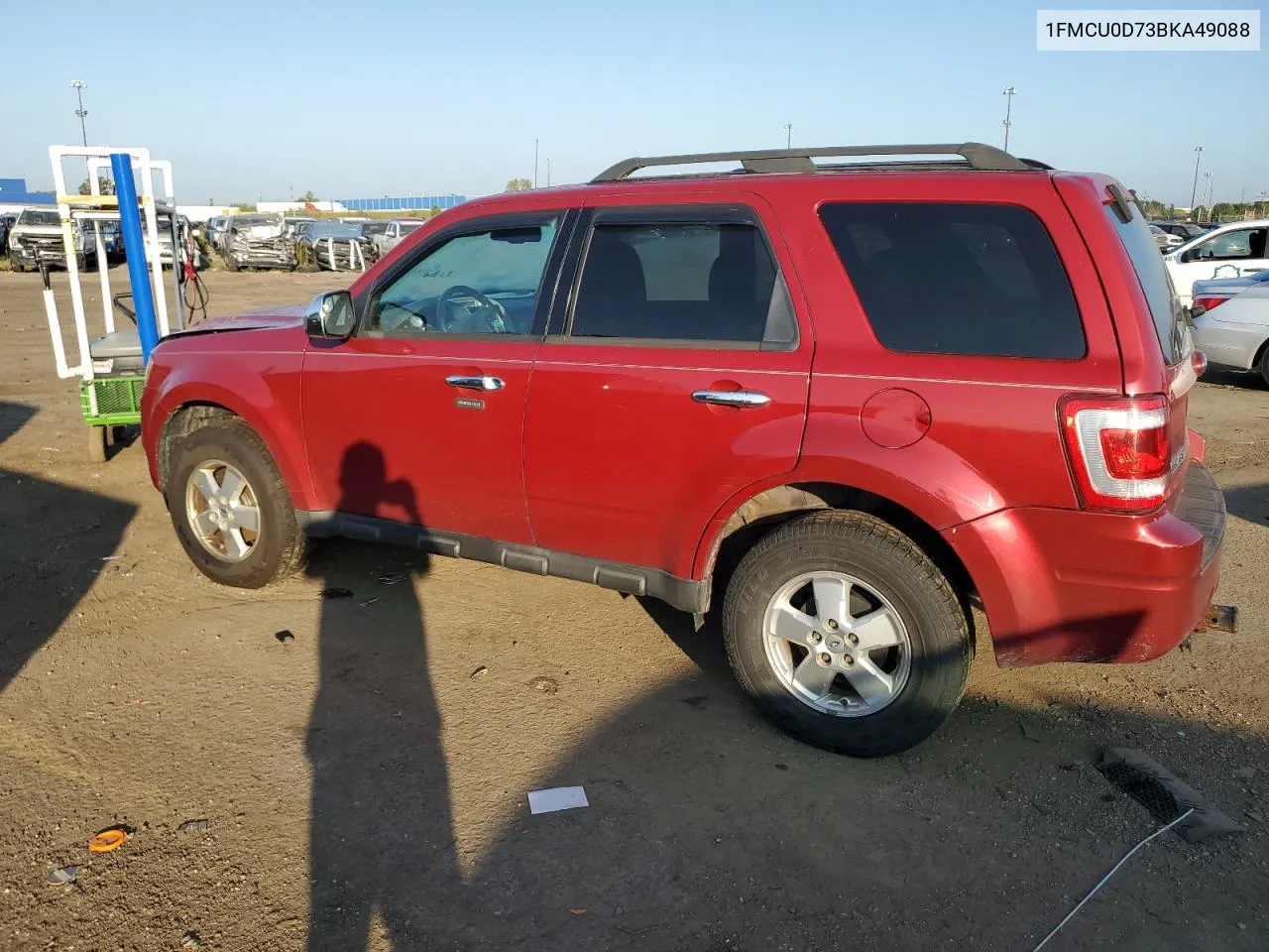 2011 Ford Escape Xlt VIN: 1FMCU0D73BKA49088 Lot: 67528874