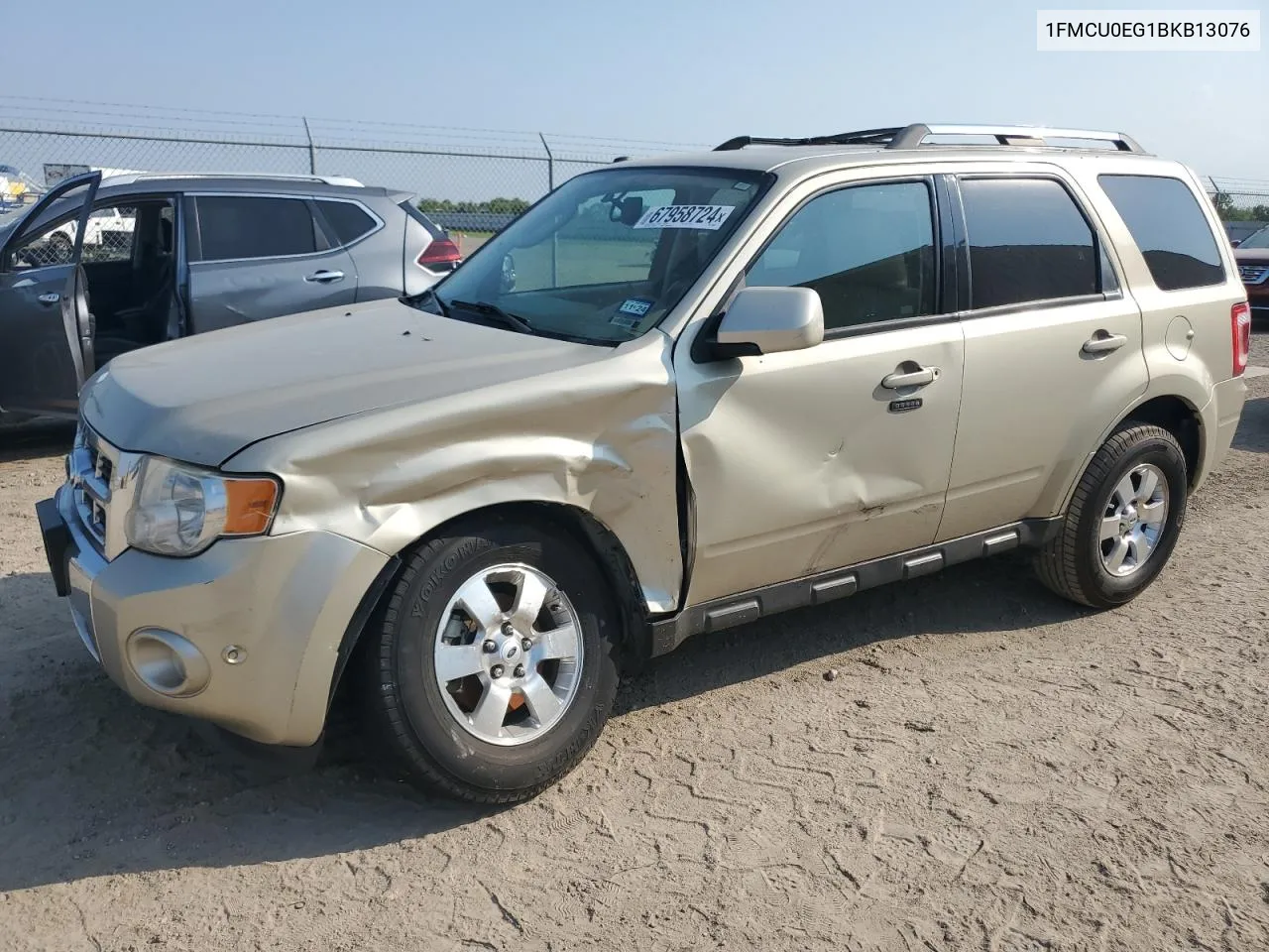 2011 Ford Escape Limited VIN: 1FMCU0EG1BKB13076 Lot: 67958724