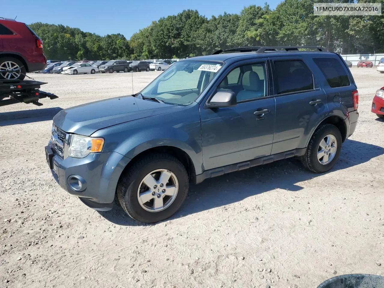 2011 Ford Escape Xlt VIN: 1FMCU9D7XBKA72016 Lot: 69376274