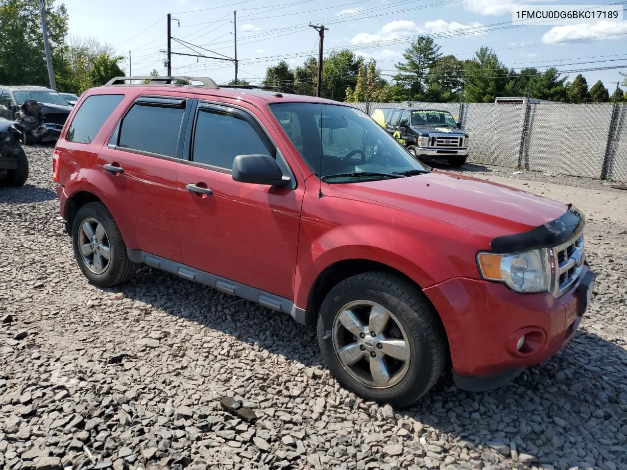 2011 Ford Escape Xlt VIN: 1FMCU0DG6BKC17189 Lot: 70073844