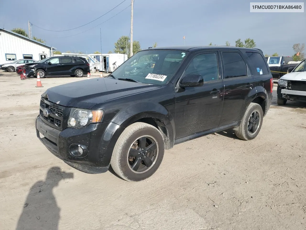 2011 Ford Escape Xlt VIN: 1FMCU0D71BKA86480 Lot: 71165224