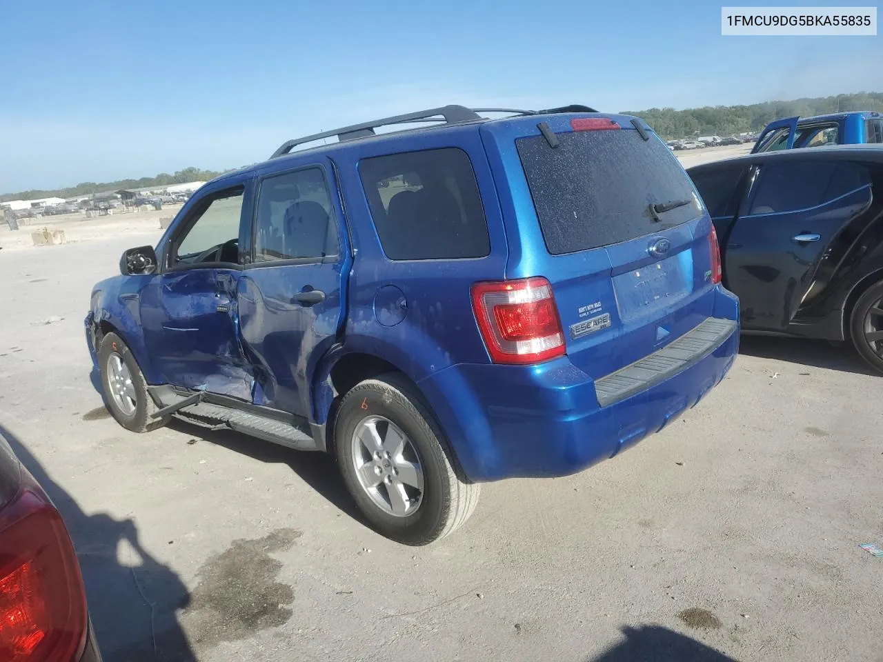 2011 Ford Escape Xlt VIN: 1FMCU9DG5BKA55835 Lot: 71424734