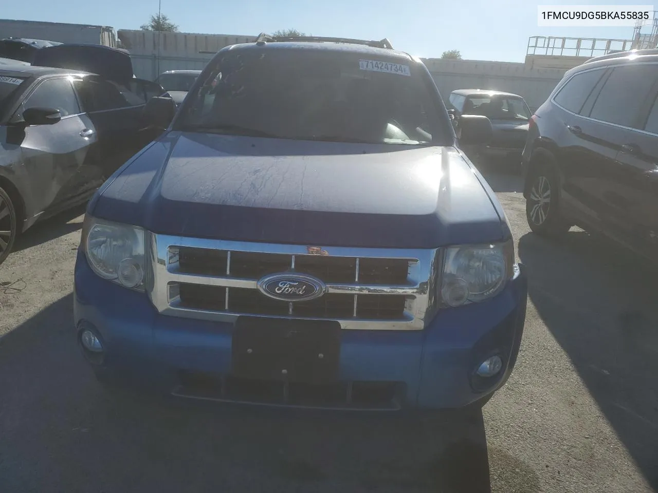 2011 Ford Escape Xlt VIN: 1FMCU9DG5BKA55835 Lot: 71424734