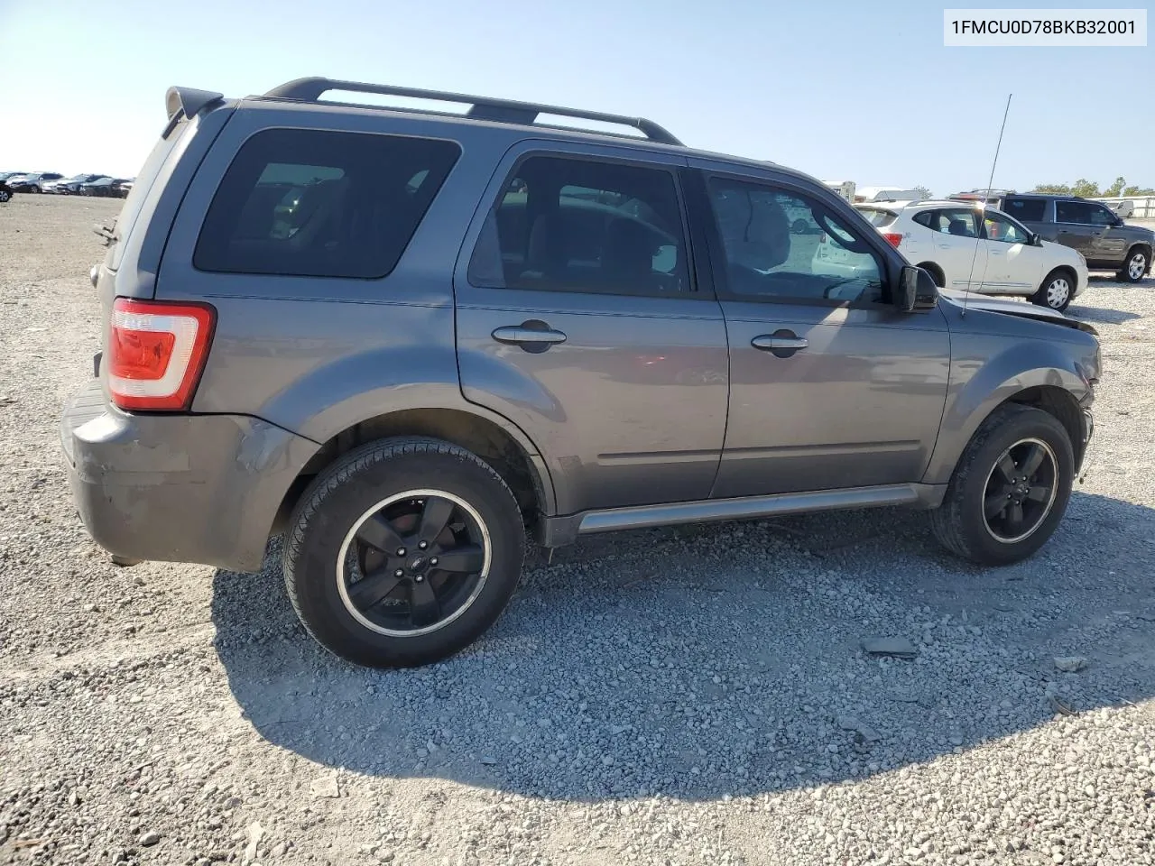 2011 Ford Escape Xlt VIN: 1FMCU0D78BKB32001 Lot: 71933084