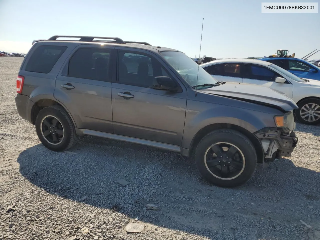 2011 Ford Escape Xlt VIN: 1FMCU0D78BKB32001 Lot: 71933084