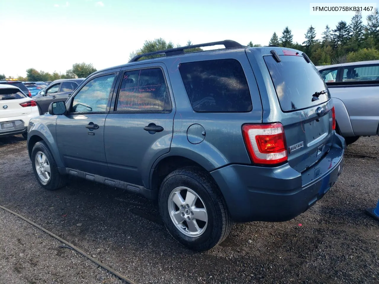 2011 Ford Escape Xlt VIN: 1FMCU0D75BKB31467 Lot: 72112694