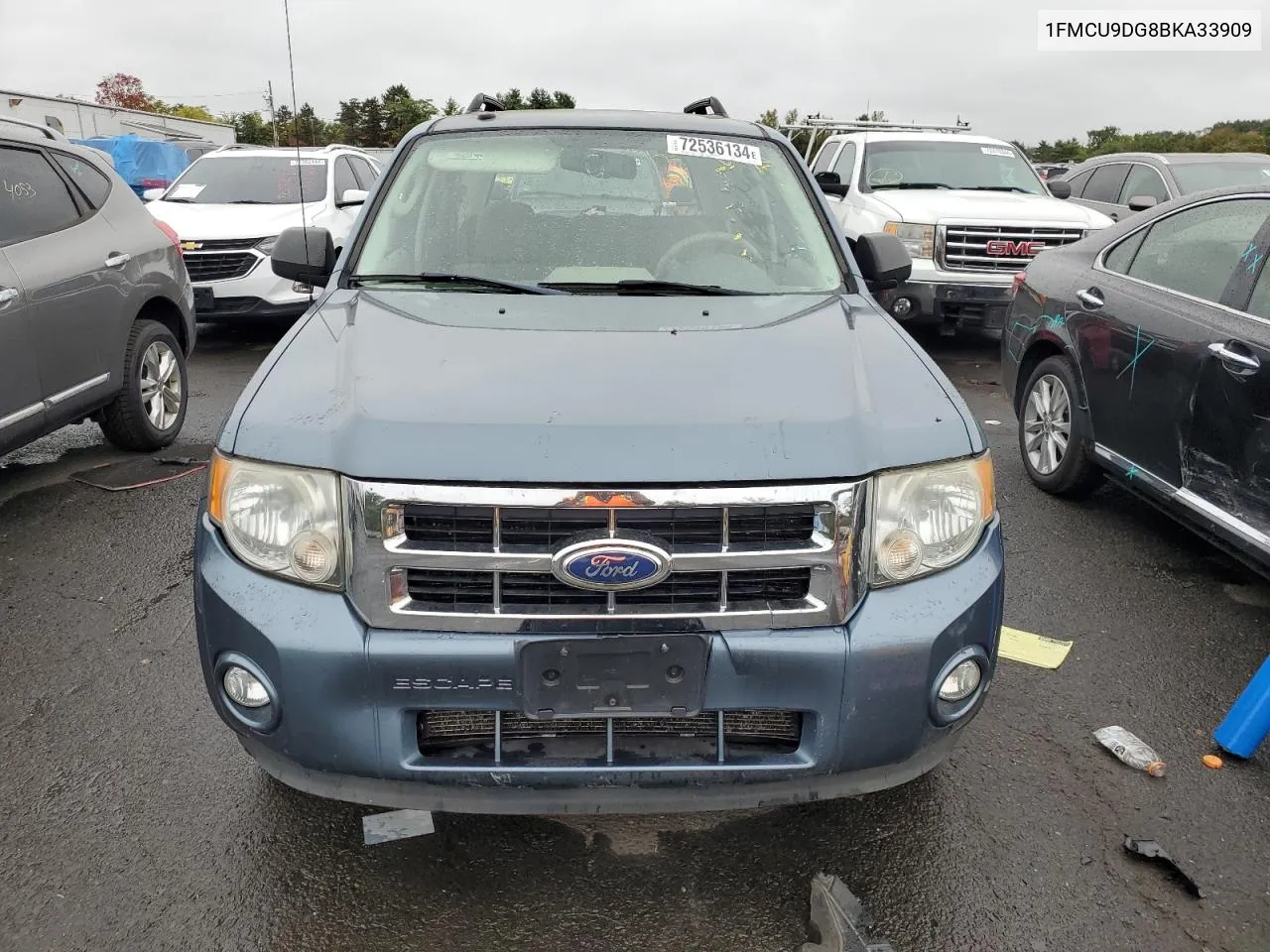 2011 Ford Escape Xlt VIN: 1FMCU9DG8BKA33909 Lot: 72536134